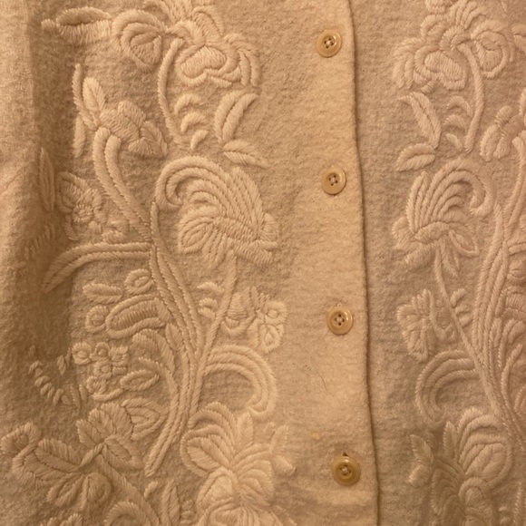 Talbots 100 percent wool sweater cardigan size L - Picture 3 of 12